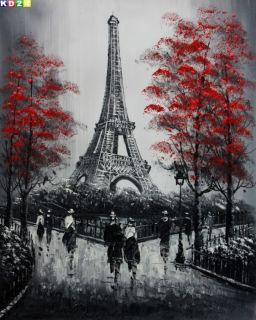 Modern Art Paris Eiffelturm b81006 40x50cm Olgemaelde Gemaelde Olbild