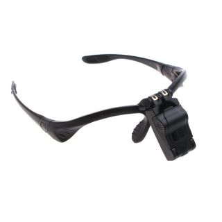 Lens Head Magnifier Eye Glass Visor LED Flip Loupe 1.0X 1.5X 2.0X 2