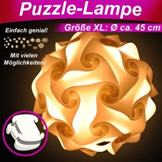 Design Retro Puzzle Lampe Lampada Romantica ca. 45 cm Ø Puzzlelampe