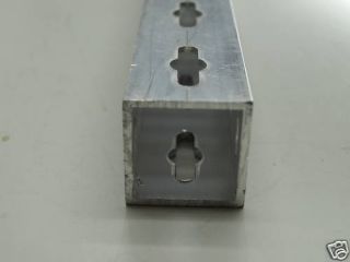 logika Vierkantrohr 35,5x2,4mm (7,75€/m) Aluprofil gelocht