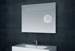 Lux aqua Design Badezimmerspiegel Schminkspiegel LED Beleuchtung (80cm