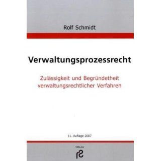 Verwaltungsprozessrecht Rolf Schmidt Bücher