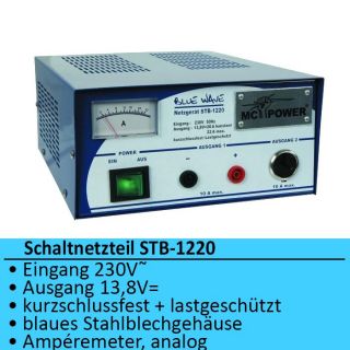Schulnetzgerät McPower AmpMeter Schaltnetzteil STB 1220