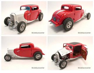 Ford Hot Rod Coupe SO CAL 1932 rot/weiß, Modellauto 118 / GMP