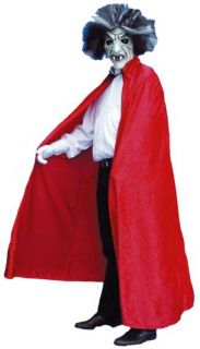 Umhang rot ohne Kapuze Cape Halloween Kostüm Fasching Vampir Dracula