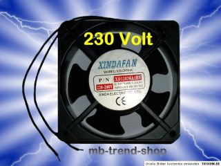 Axiallüfter   Fan 120x120x25mm Metall NEU 230 V OVP