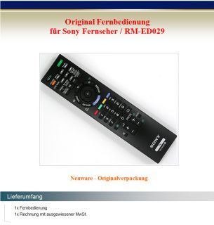 Original Fernbedienung SONY RM ED029 TV Remote Control