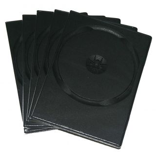 100 Slim doppel DVD Hüllen schwarz