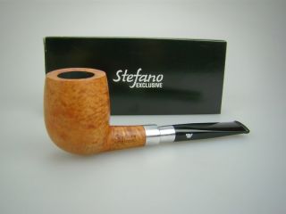 Stefano Exclusive Pfeife Selected Briar Hell gewachst Aluring #694