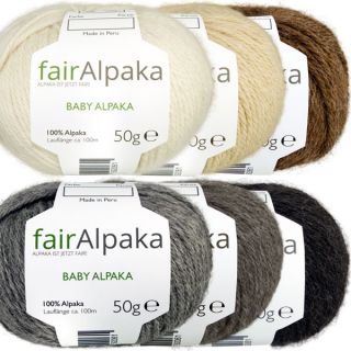Baby Alpaka Strickwolle Alpaca Garn / aus 100% Alpaka Wolle