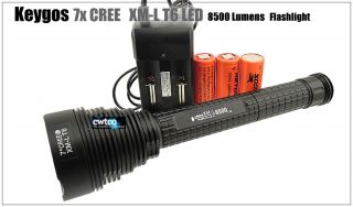 8500 Lumens 7x CREE XM L XML T6 LED Taschenlampe Handlampe +3 26650