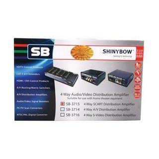 SHINYBOW 1X4 SCART SPLITTER VERST?RKER Elektronik