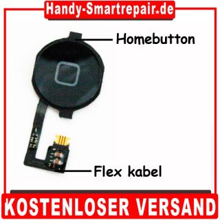 iPhone 4 / 4G Homebutton Home Button Knopf + Flexkabel Flex kabel