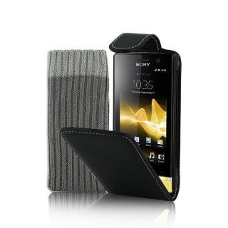 Kolay® Sony XPERIA U st25i Smartphone Leder Flip Etui 
