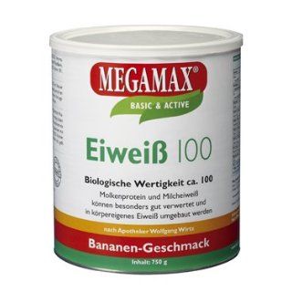 Megamax Eiweiss Banane. Molkenprotein + Milcheiweiß Eiweiß Protein