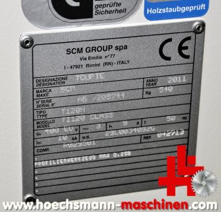 SCM Schwenkfräsmaschine T 120 class, Tischfräse mit Wechselspindel