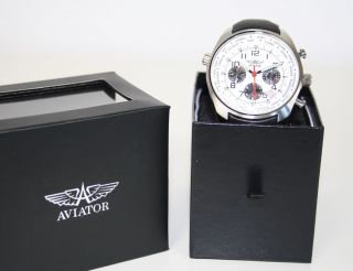 Uhr AVW5839G4 Chronograph Herrenuhr Leder schwarz *UVP 119€