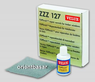 Velux Lack Reparatur Set ZZZ 127 Farblos für Holzfenster