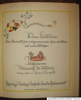 1928 Wülfing Rückert Friedrich Vom Büblein Kinderbuch Bilderbuch