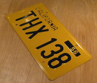 American Graffiti THX 138 License Plate *Metal Stamped* ’32 Ford