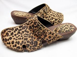 Andres Machado   Clogs im Leoparden Look Schuhe