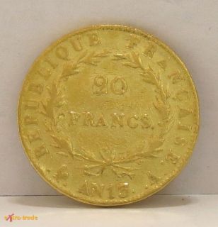 20 FRANCS GOLD °NAPOLEON ° AN 13/A; S SS   3AWAT134