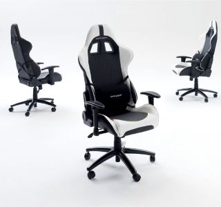 NEU* Drehstuhl schwarz weiß Chefsessel Schreibtischstuhl Bürosessel