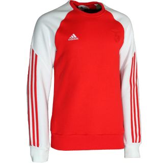 Adidas Herren Classic Sweatshirt rot weiß S M L XL Pullover Sweat