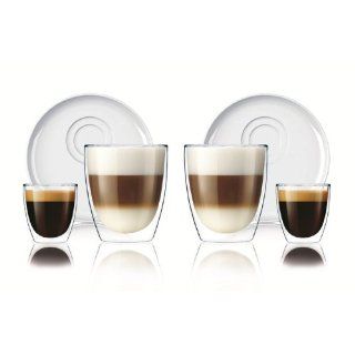 Philips Saeco HD7015/00 Gläser Set Espresso und Cappuccino 6 teilig