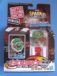 NEW BEYBLADE METAL FURY DEATH QUETZALCOATL B158 ~ HOLOGRAPHIC FACE