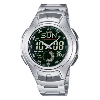 CASIO Uhr AQ 160WD 1BVEF analog   digital wrist watch Weltzeit Casio