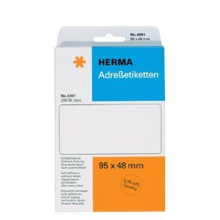 Herma 4301 Adress Etikett, leporello, lift off Qualität,95 x 48 mm