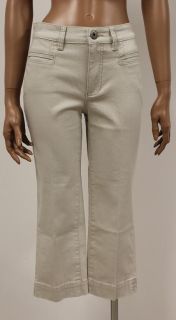 Melanie Pocket Damen Caprihose Jeans Hose Beige Gr.W36L23  166