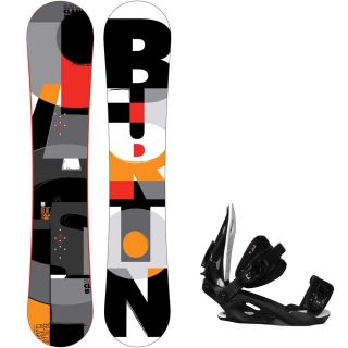 Burton Clash Snowboard 2012 Set 155cm + Stuf Style Bindung blk. Gr. L