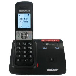 Telefunken TX 101 Schnurloses Telefon, kristallblaue 