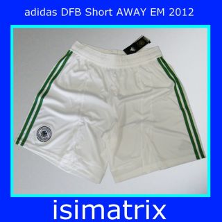 adidas DFB Deutschland Short EM 2012 weiß / grün Kinder   zum Trikot