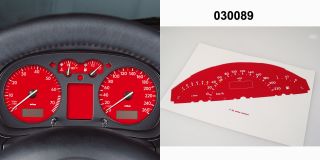 030089 MHW Tachofolie Mercedes W 168, A Klasse rot weiß