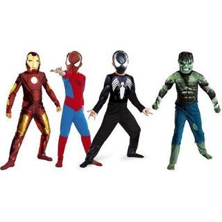 Box 4 x Kostüm z.B. Spiderman Gr. 116 122 NEU Spielzeug