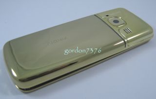Gold Schale Gehäuse Cover für Nokia 6700c + Tastatur