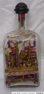 Eingerichtflasche Klosterarbeit Eingericht Flasche datiert 1903