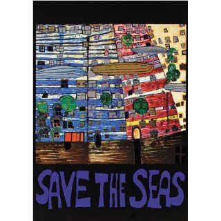 Friedensreich Hundertwasser   Save The Seas Poster Kunstdruck (84 x