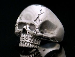 Gigant KEITH RICHARDS Silber 925 Ring Totenkopf Piraten Skull Rocker