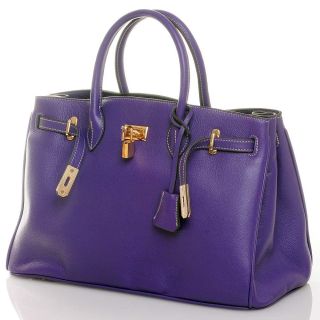 ROUVEN Lila Calfskin ICONE 40 Bag Handtasche UVP*699€