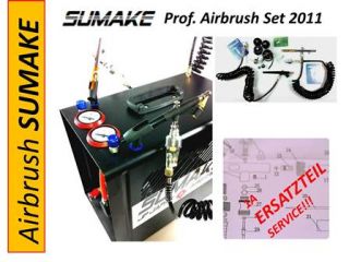 Sumake Airbrush Komplett Set Double Big Kompressor Set