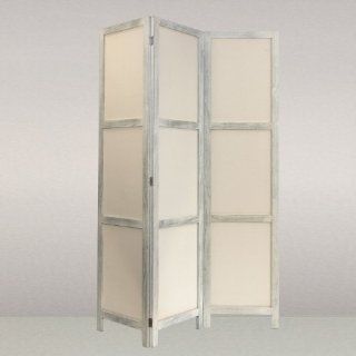 Paravent / Raumteiler / Sichtschutz 166x126cm aus echtem Pappelholz
