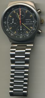 Orfina 7750 PORSCHE DESIGN Armbanduhr Chronograph um 1970 SWISS MADE