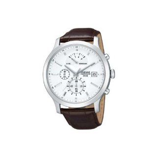Pulsar Uhren Herren Armbanduhr XL Modern Chronograph Quarz Leder