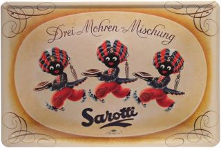 Sarotti   Drei Mohren Schokolade 20 x 30 cm Metallschild 185
