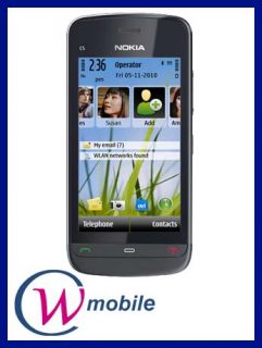 Nokia C5 03 graphite black Touchscreen Handy C5 Graphitschwarz Ohne