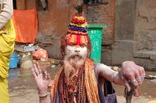 Schamenen Mala Kette Maha Shivaratri 2012 Arya Ghats der Toten Nepal